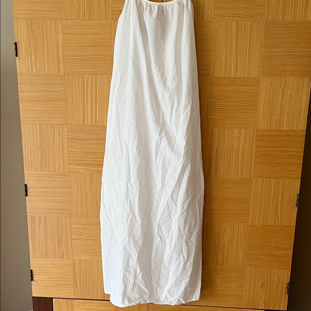 H&M White Maxi Slip Dress